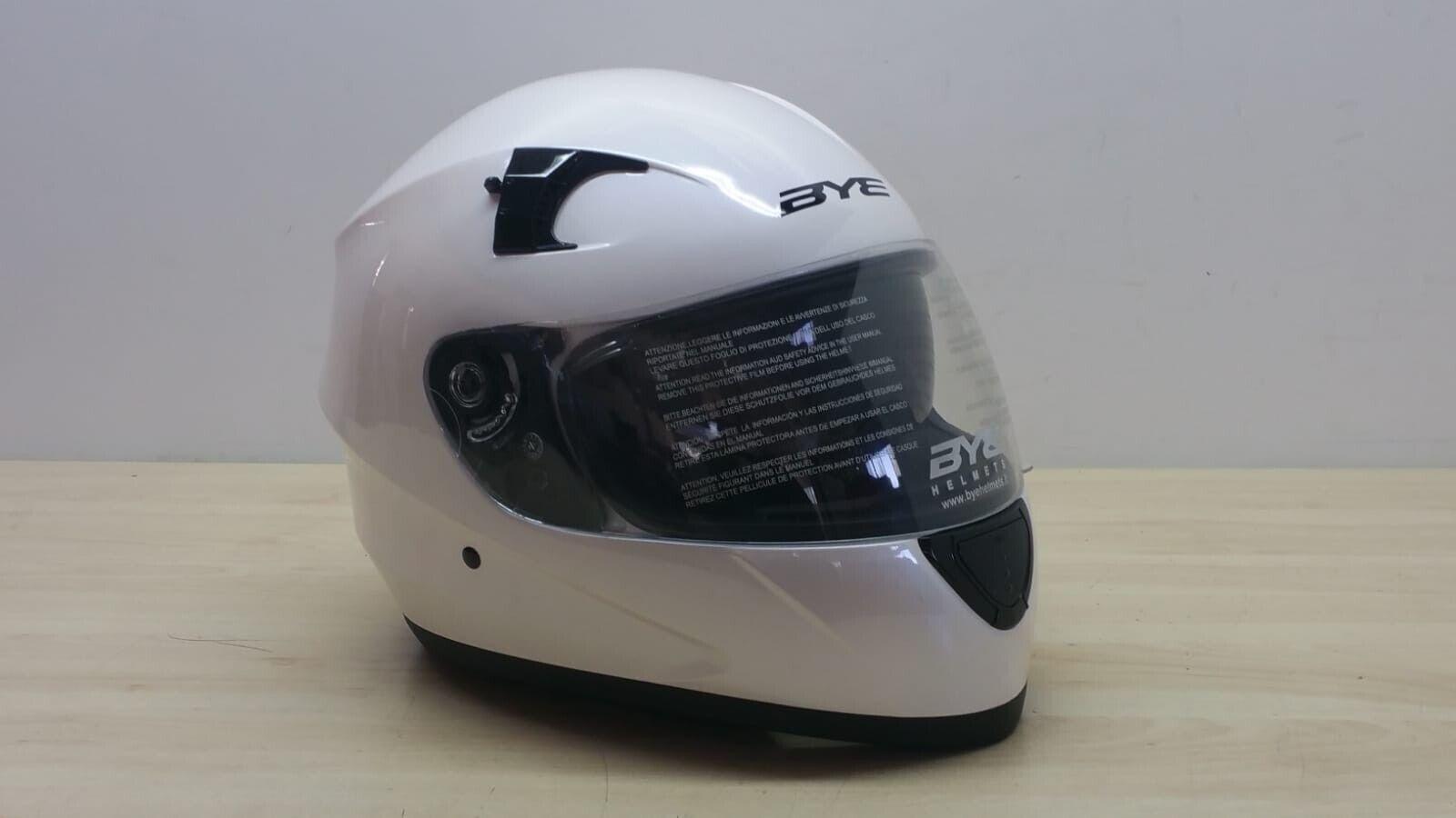  casco integrale da moto bye helmet yamaha motor str8w bianco perla tg. l * 132 - foto 1