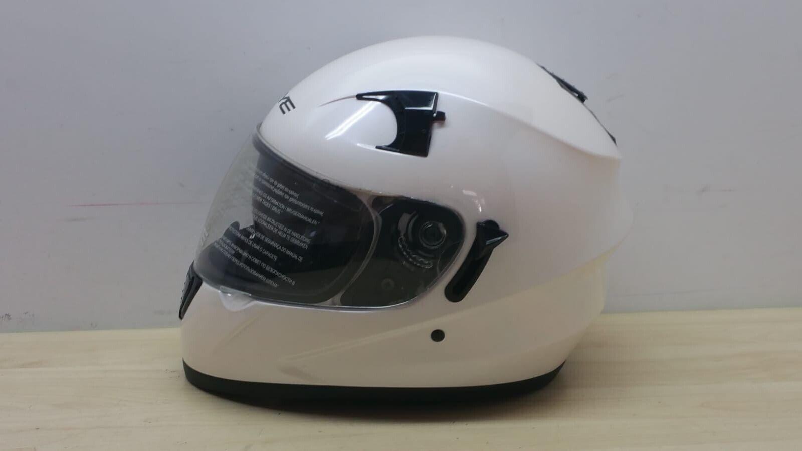  casco integrale da moto bye helmet yamaha motor str8w bianco perla tg. l * 132 - foto 4