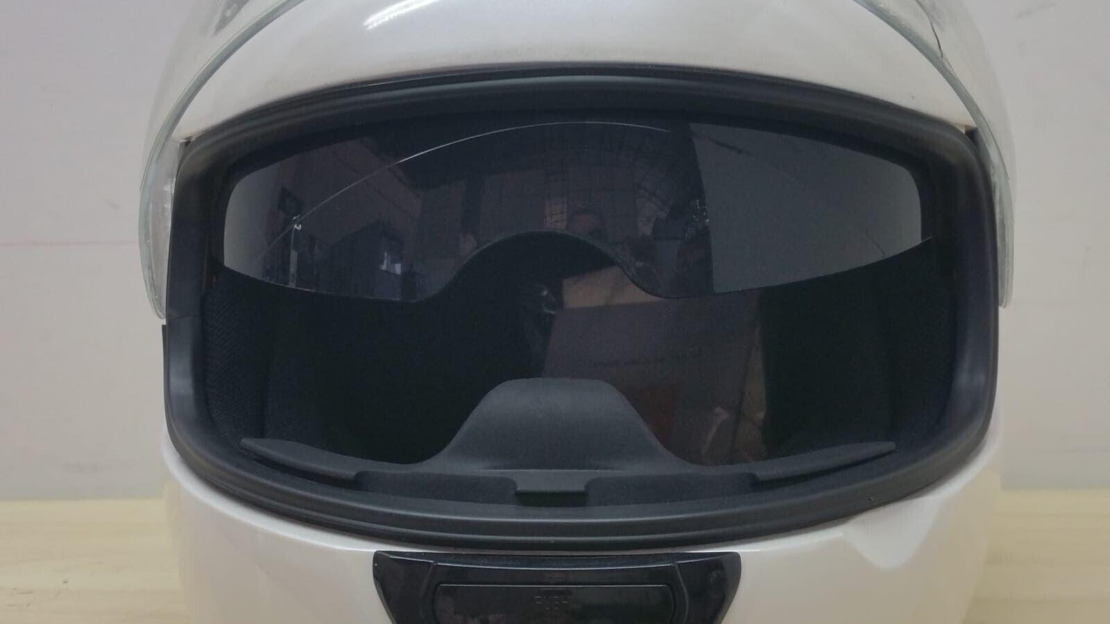  casco integrale da moto bye helmet yamaha motor str8w bianco perla tg. l * 132 - foto 6