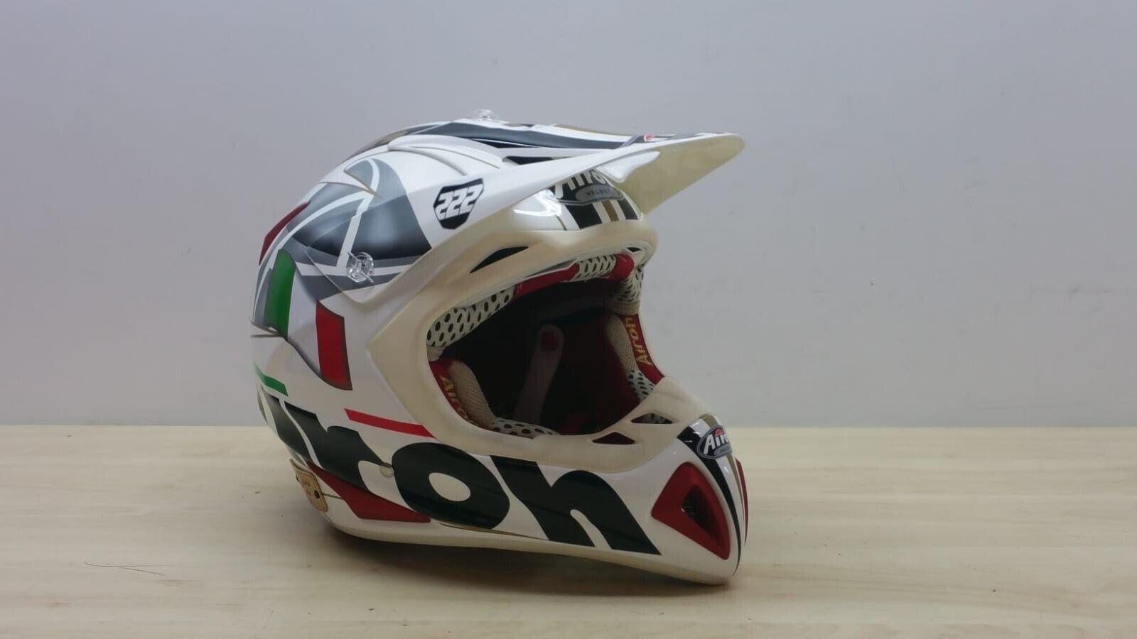 airoh casco da moto cross enduro airoh helmet stelt senior tony gold tg. xl 135 - foto 1