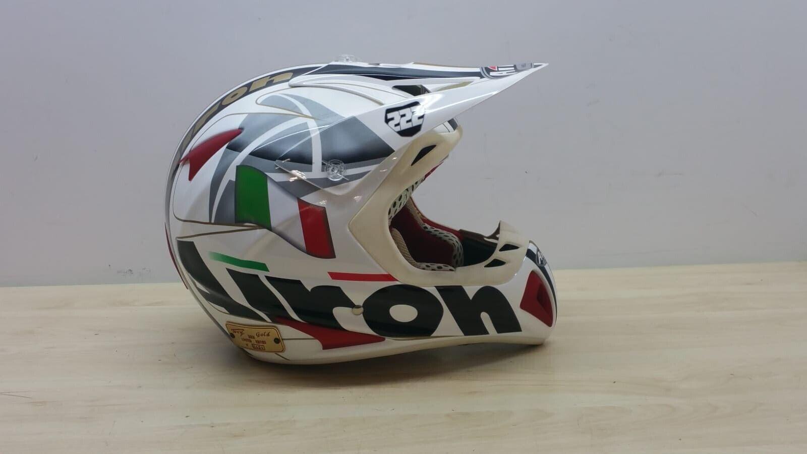 airoh casco da moto cross enduro airoh helmet stelt senior tony gold tg. xl 135 - foto 4