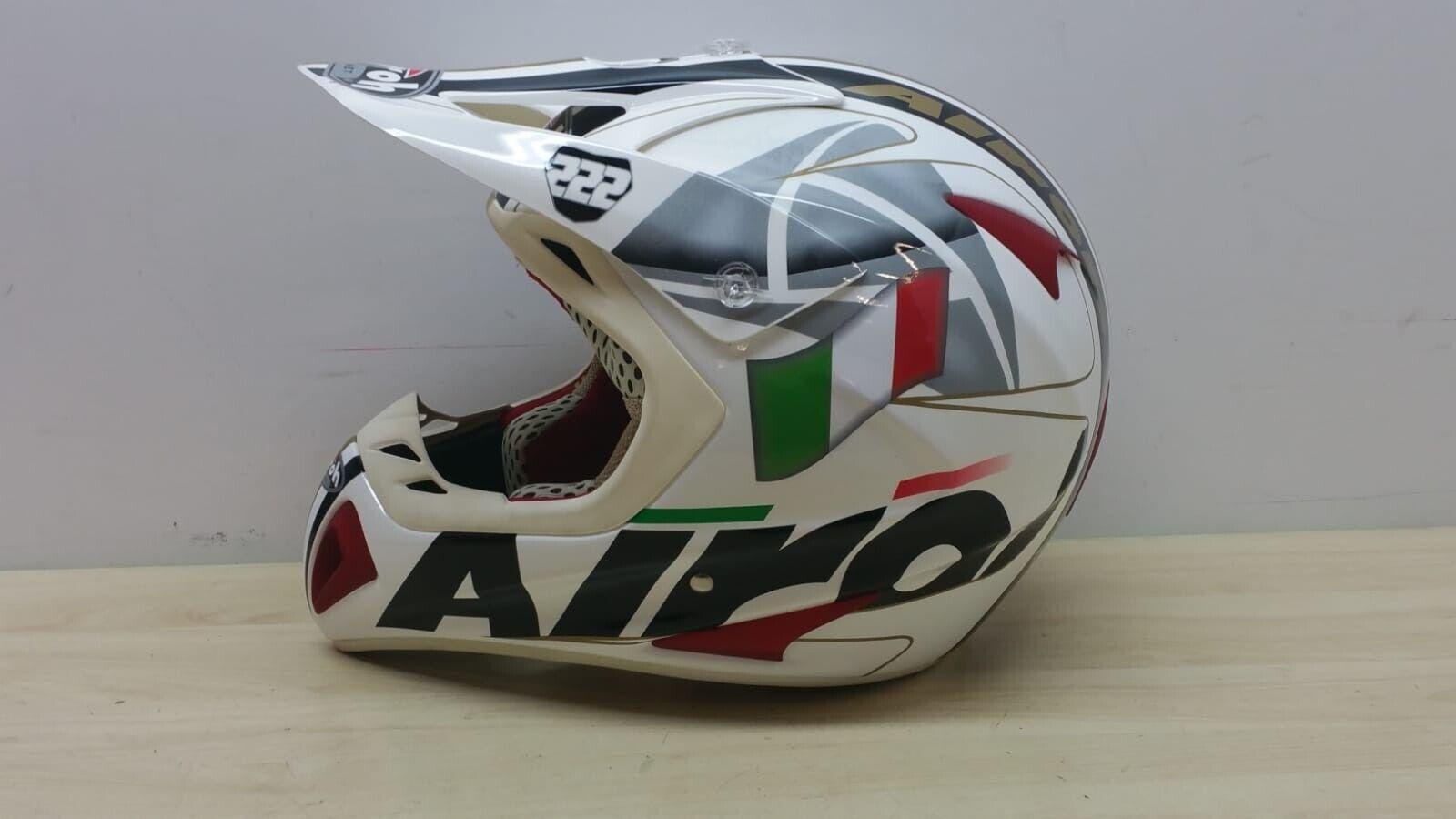 airoh casco da moto cross enduro airoh helmet stelt senior tony gold tg. xl 135 - foto 5