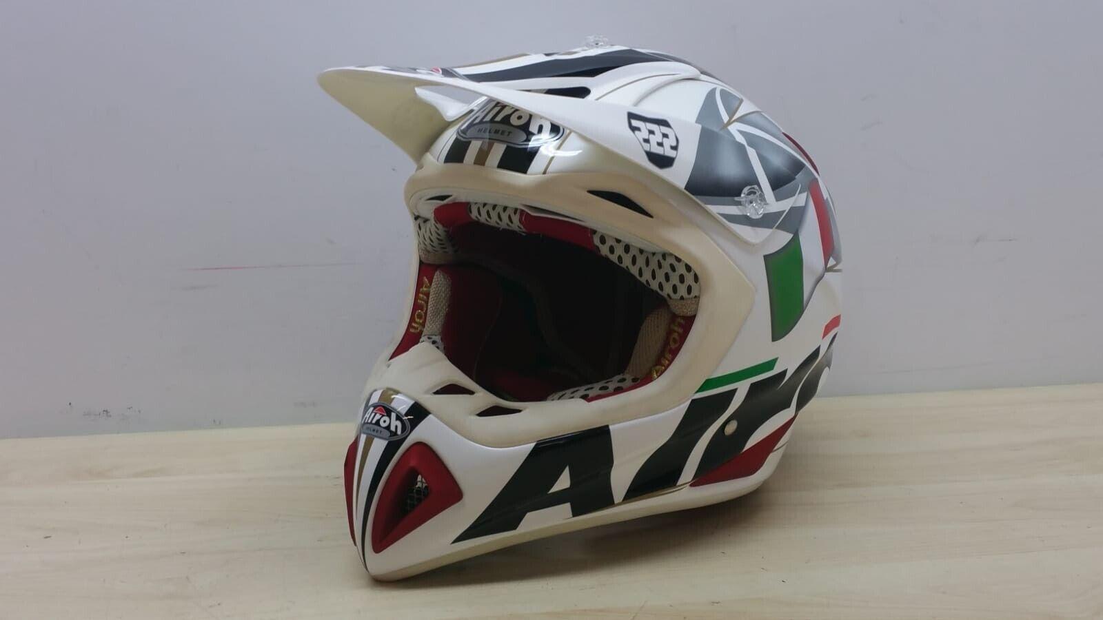 airoh casco da moto cross enduro airoh helmet stelt senior tony gold tg. xl 135 - foto 6