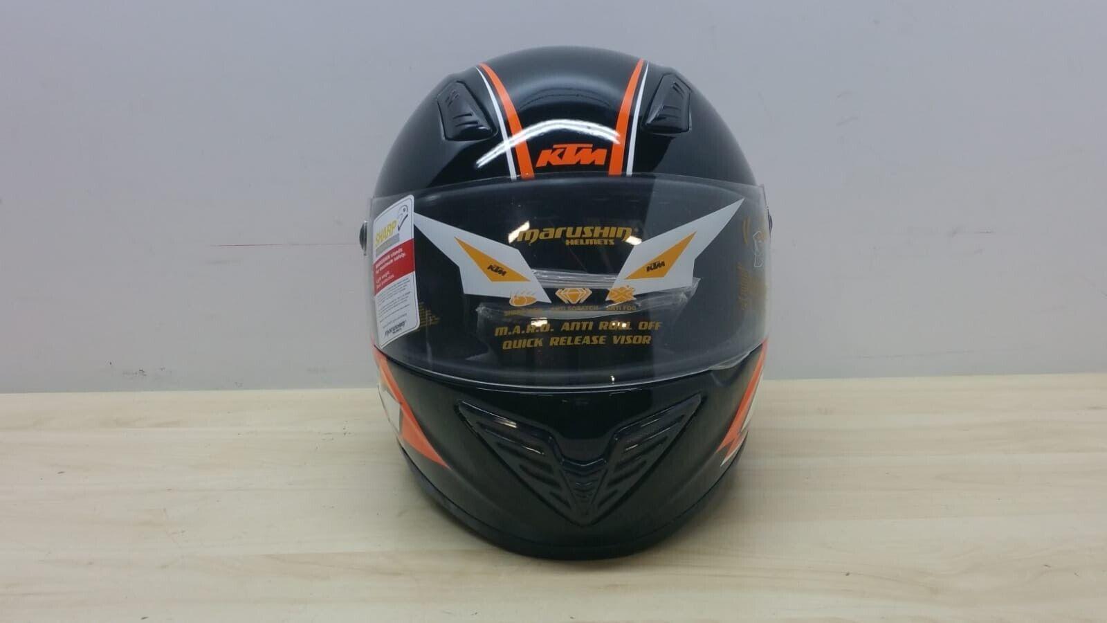  casco integrale da moto marushin ktm street evo helmet nero lucido tg. l *138 - foto 6