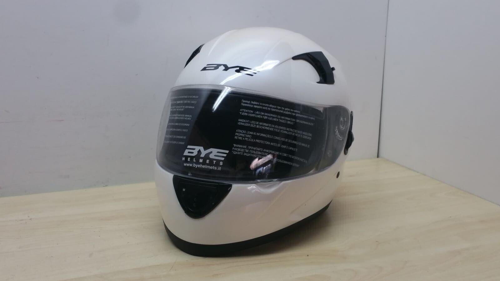  casco integrale da moto bye helmet yamaha motor str8-w bianco  tg. xl *139 - foto 5