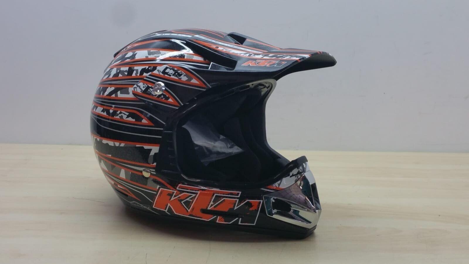 ktm casco da moto cross enduro hjc ktm racing pro helmet nero arancio tg. xs 140 - foto 1