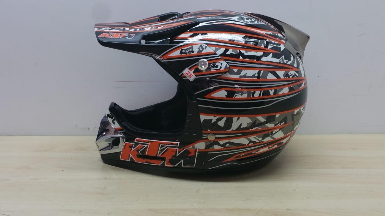 ktm casco da moto cross enduro hjc ktm racing pro helmet nero arancio tg. xs 140 - foto 4