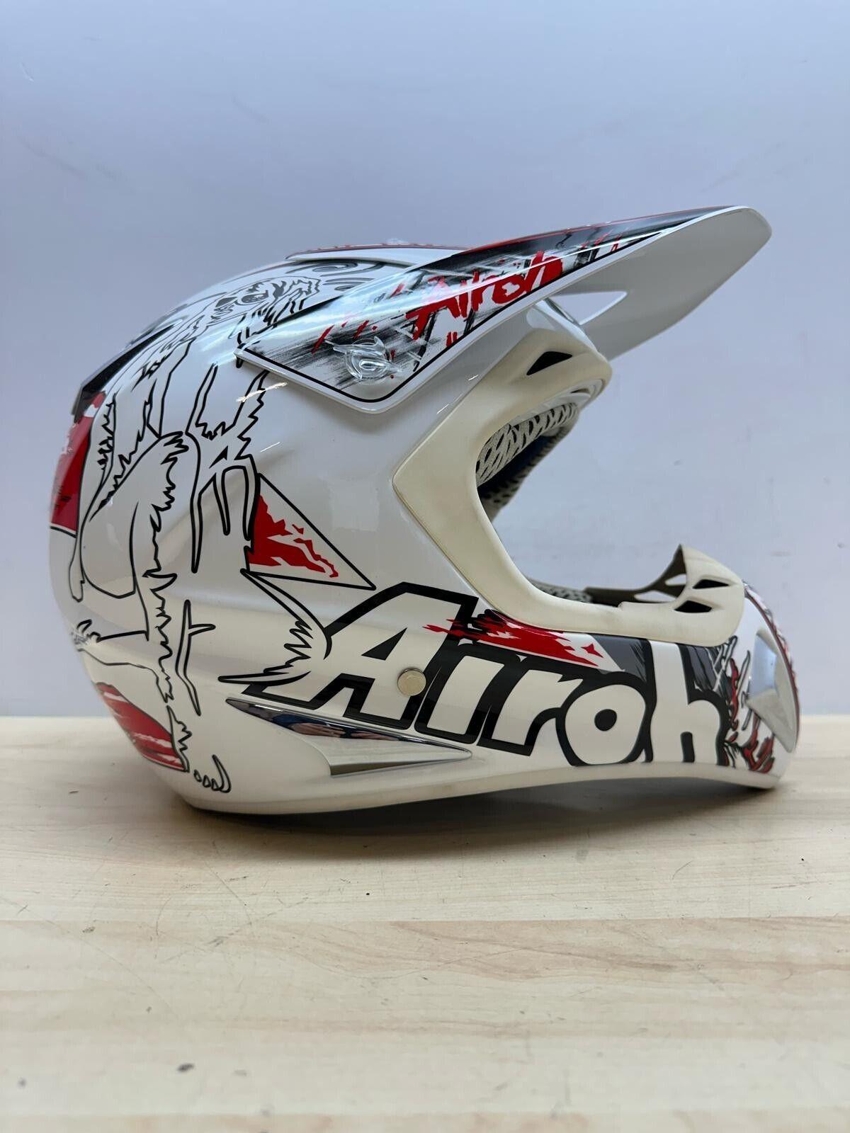 airoh casco da moto cross enduro airoh stelt senior view bianco rosso tg. xl  148 - foto 3