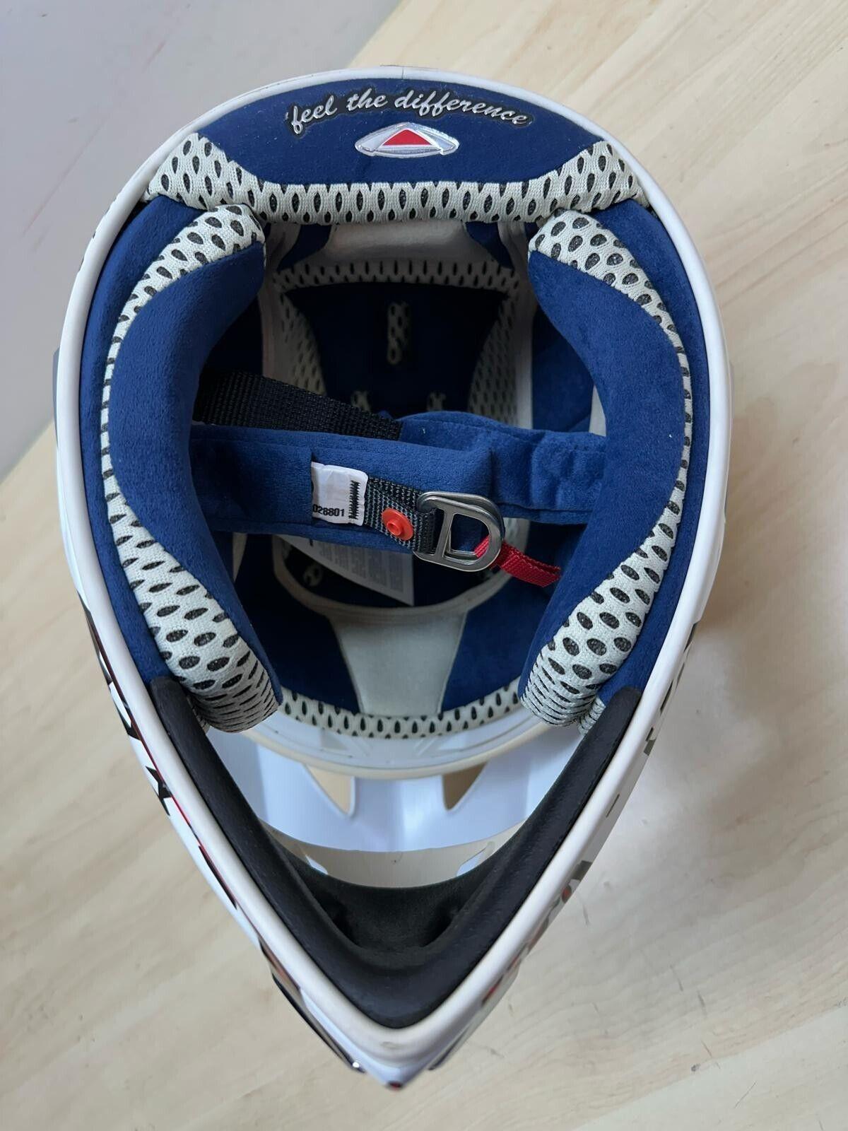 airoh casco da moto cross enduro airoh stelt senior view bianco rosso tg. xl  148 - foto 5
