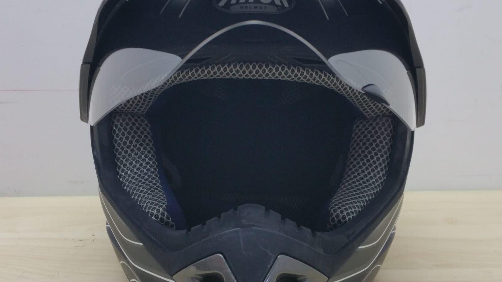airoh casco moto enduro motard airoh s4 round helmet nero opaco tg. xl *152 - foto 6