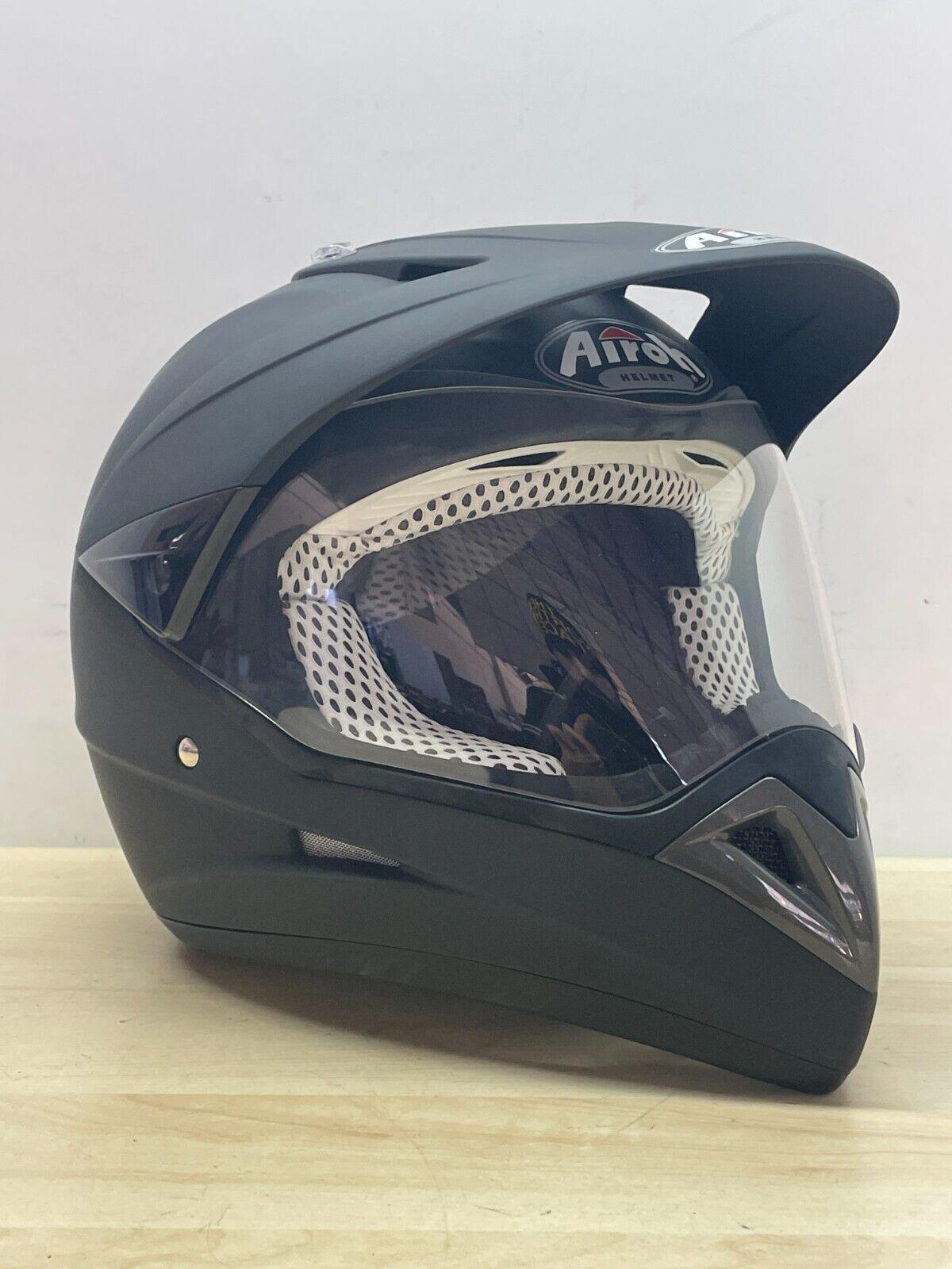 airoh casco integrale da moto enduro motard airoh s4 helmet nero matt opaco tg. l 153 - foto 1
