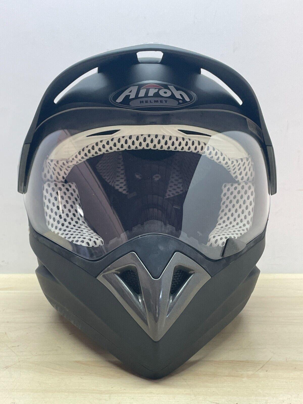 airoh casco integrale da moto enduro motard airoh s4 helmet nero matt opaco tg. l 153 - foto 2