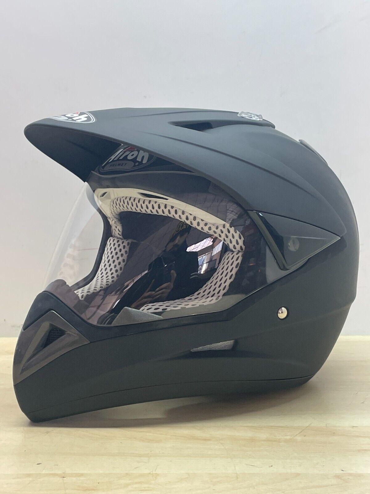 airoh casco integrale da moto enduro motard airoh s4 helmet nero matt opaco tg. l 153 - foto 3