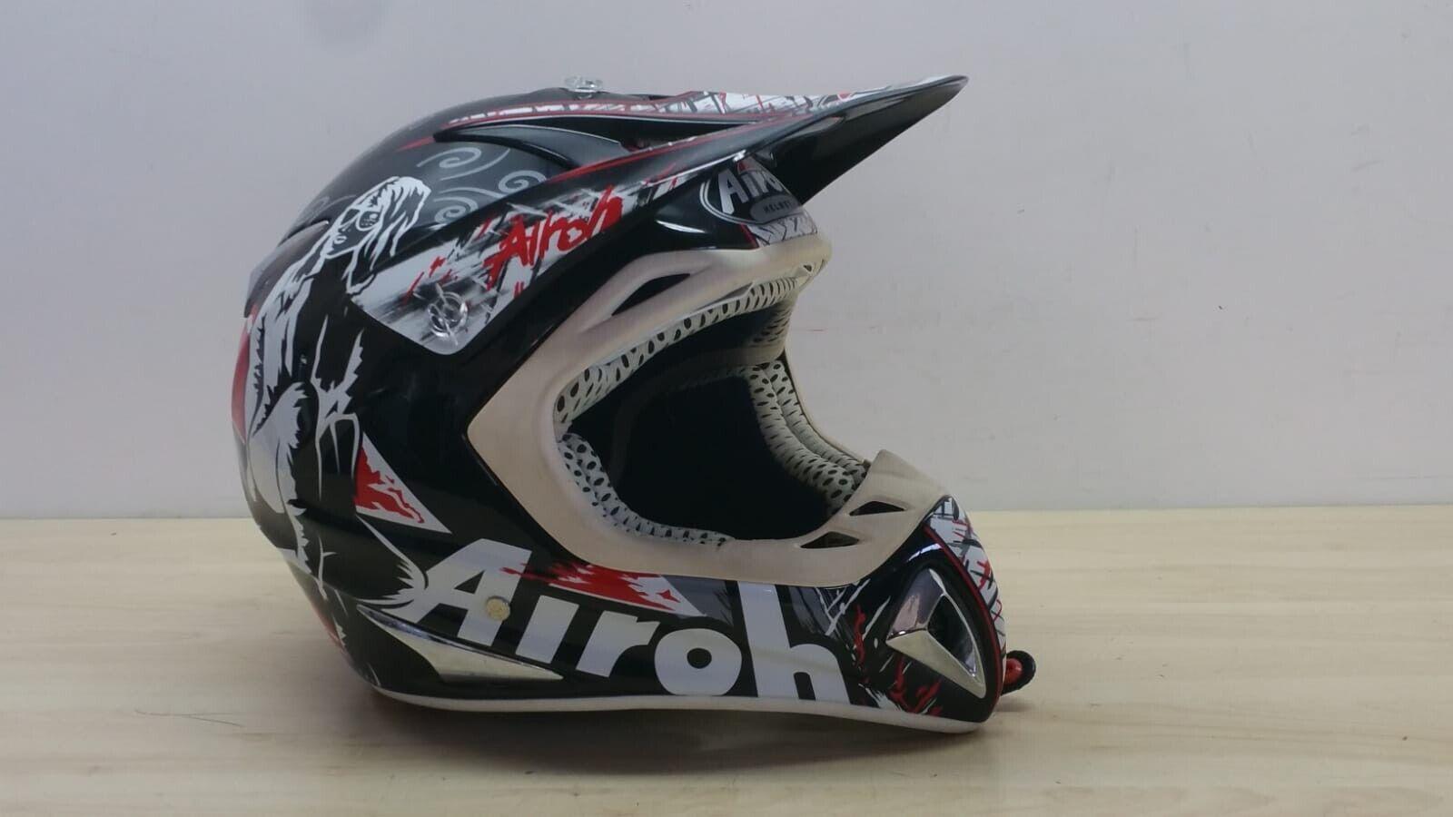airoh casco da moto cross airoh helmet stelt senior view nero lucido tg. xl 155 - foto 1