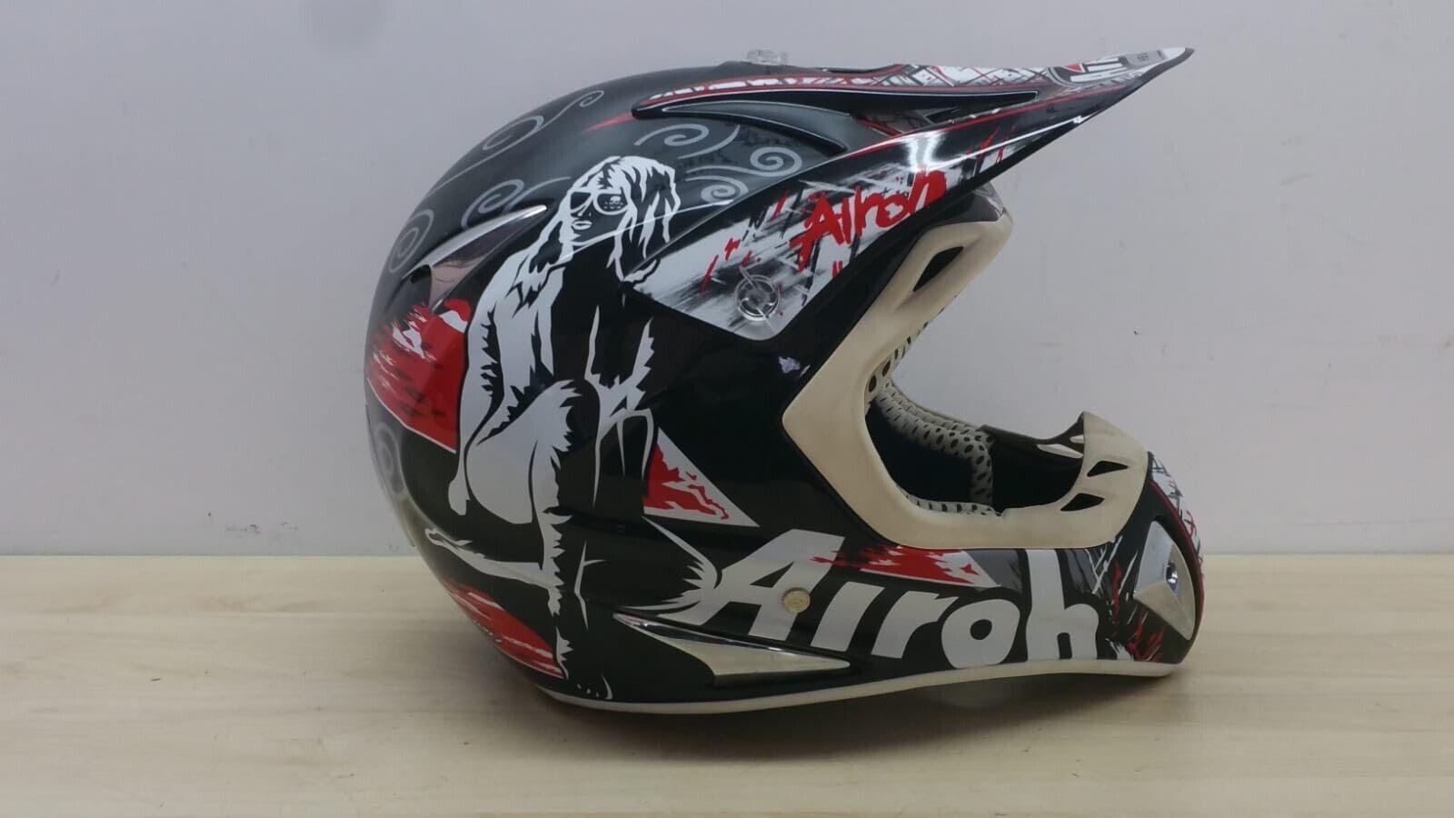 airoh casco da moto cross airoh helmet stelt senior view nero lucido tg. xl 155 - foto 4