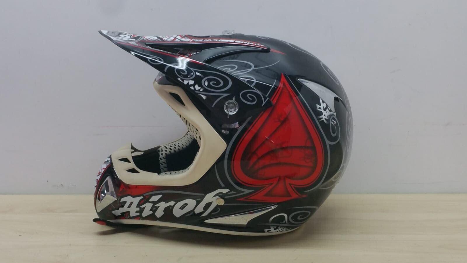 airoh casco da moto cross airoh helmet stelt senior view nero lucido tg. xl 155 - foto 6