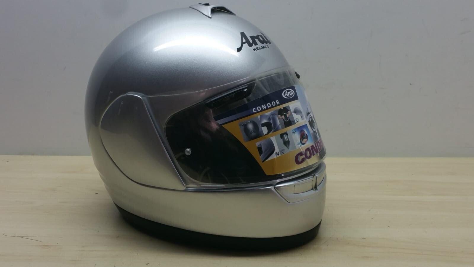 arai casco da moto integrale arai helmet condor pinlock silver lucido tg. s *157 - foto 1