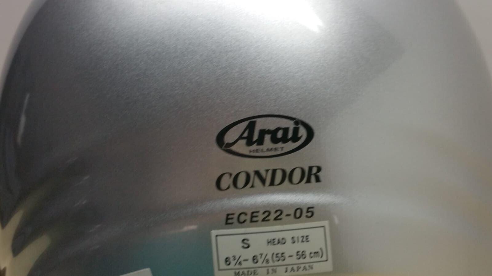 arai casco da moto integrale arai helmet condor pinlock silver lucido tg. s *157 - foto 6