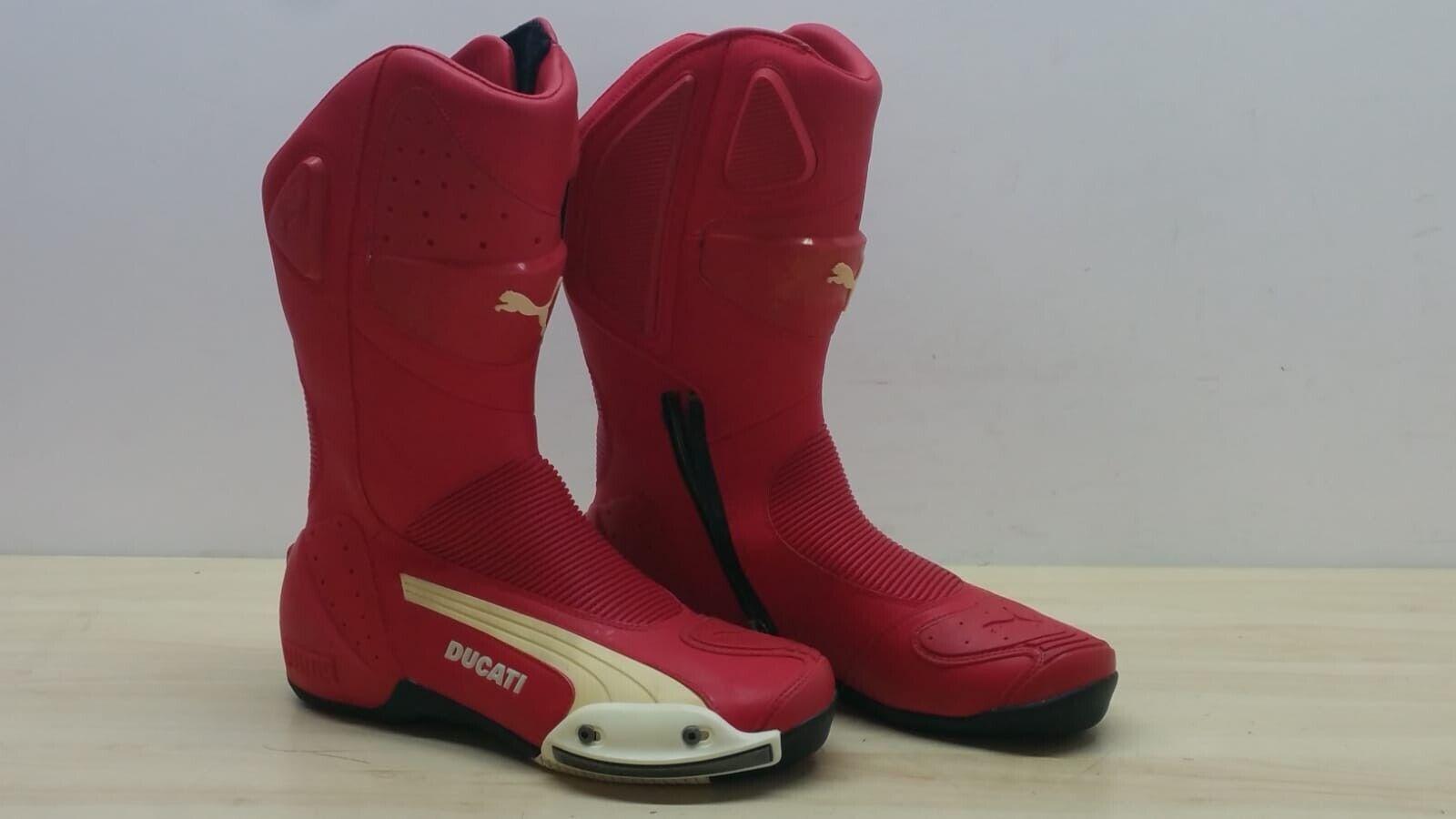 stivali da moto superbike stradali in pelle rossi puma flat 2 desmo tg. 41 8 - foto 1