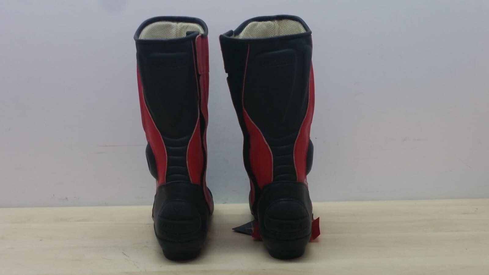 ducati stivali da moto superbike stradali in pelle dainese ducati nero rosso tg. 44 13 - foto 5