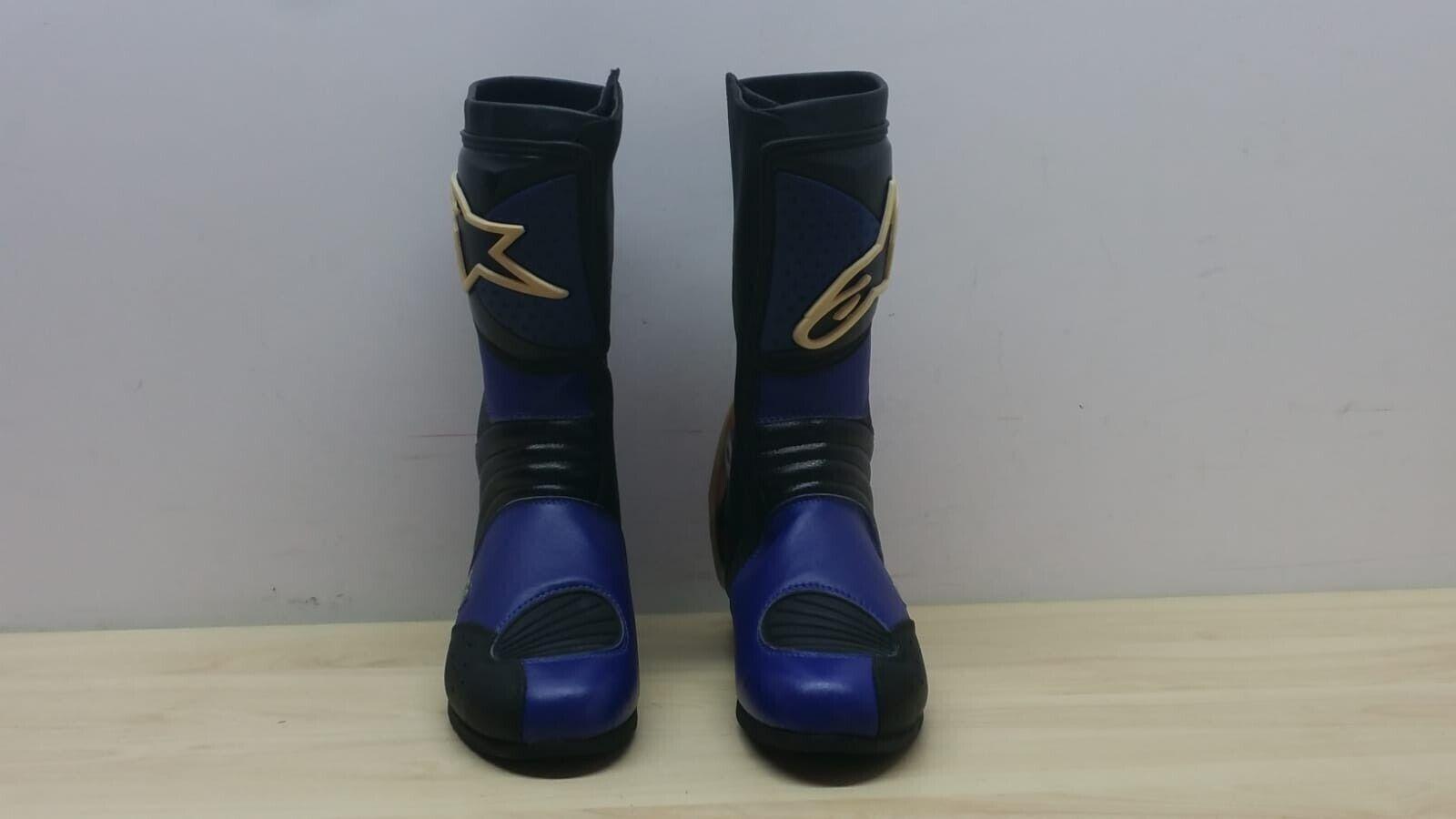 alpinestars stivali da moto superbike stradali in pelle alpinestars gps black-blue tg 41 16 - foto 2