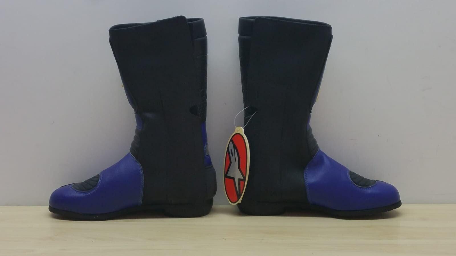 alpinestars stivali da moto superbike stradali in pelle alpinestars gps black-blue tg 41 16 - foto 4