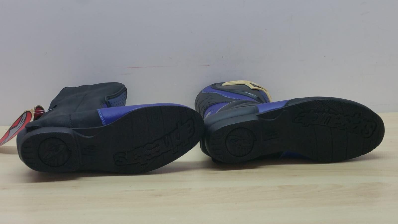 alpinestars stivali da moto superbike stradali in pelle alpinestars gps black-blue tg 41 16 - foto 5