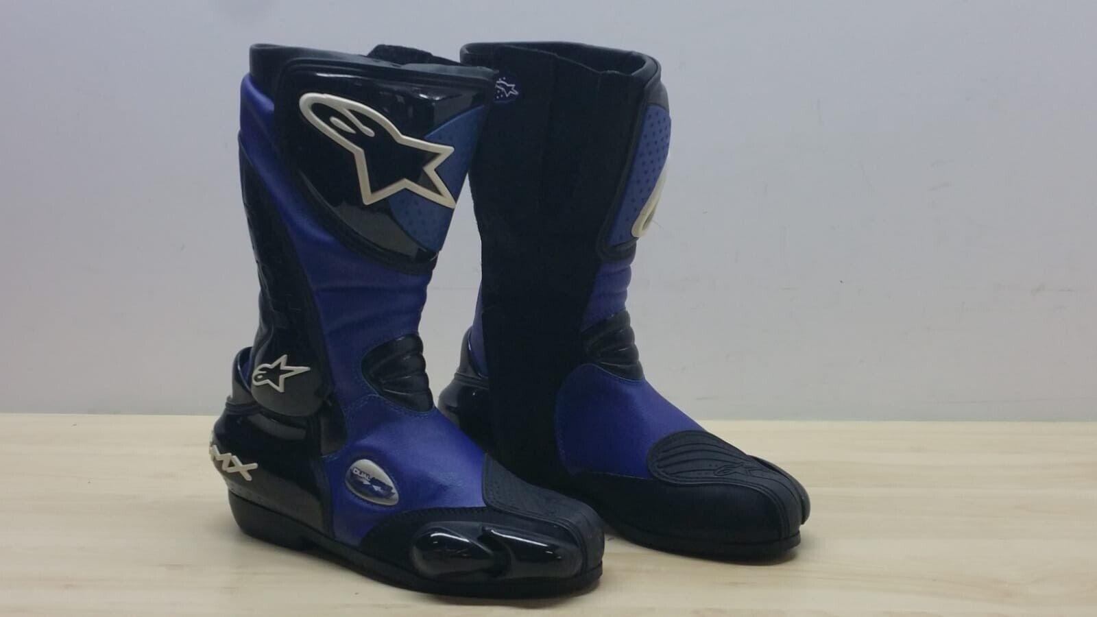  stivale da moto superbike stradale in pelle alpinestar s-mx blu tg. 41 21 - foto 1