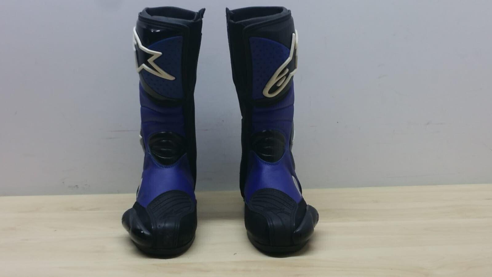  stivale da moto superbike stradale in pelle alpinestar s-mx blu tg. 41 21 - foto 2