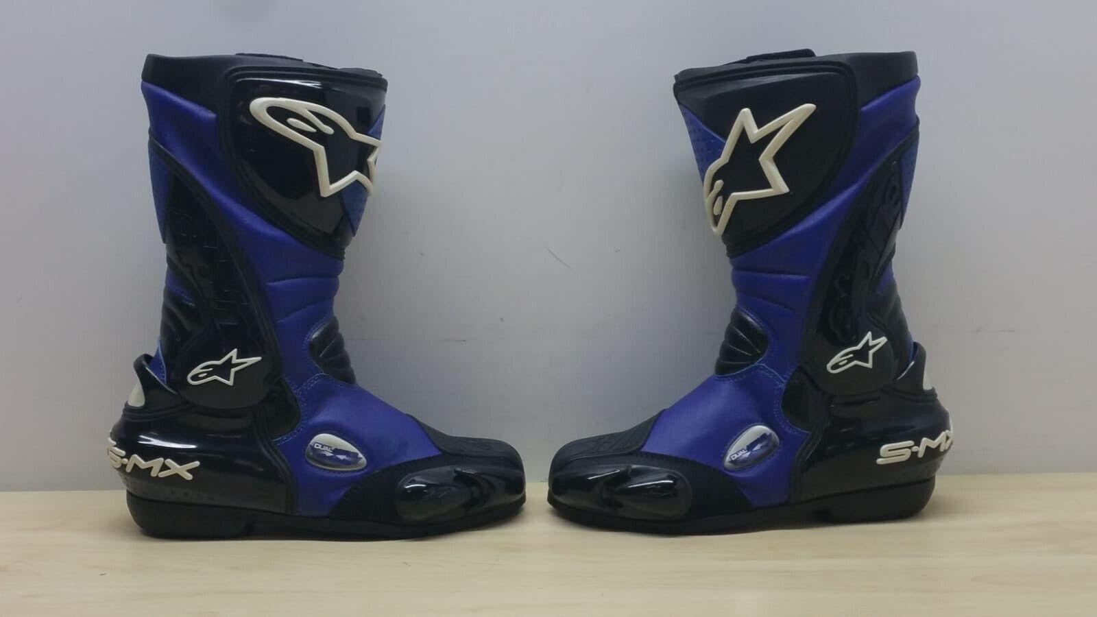  stivale da moto superbike stradale in pelle alpinestar s-mx blu tg. 41 21 - foto 3