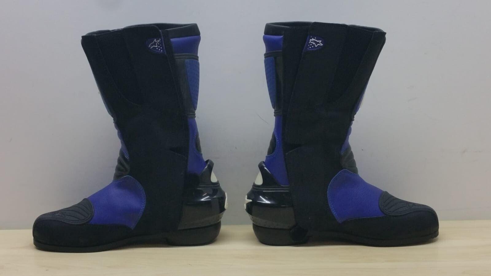  stivale da moto superbike stradale in pelle alpinestar s-mx blu tg. 41 21 - foto 4