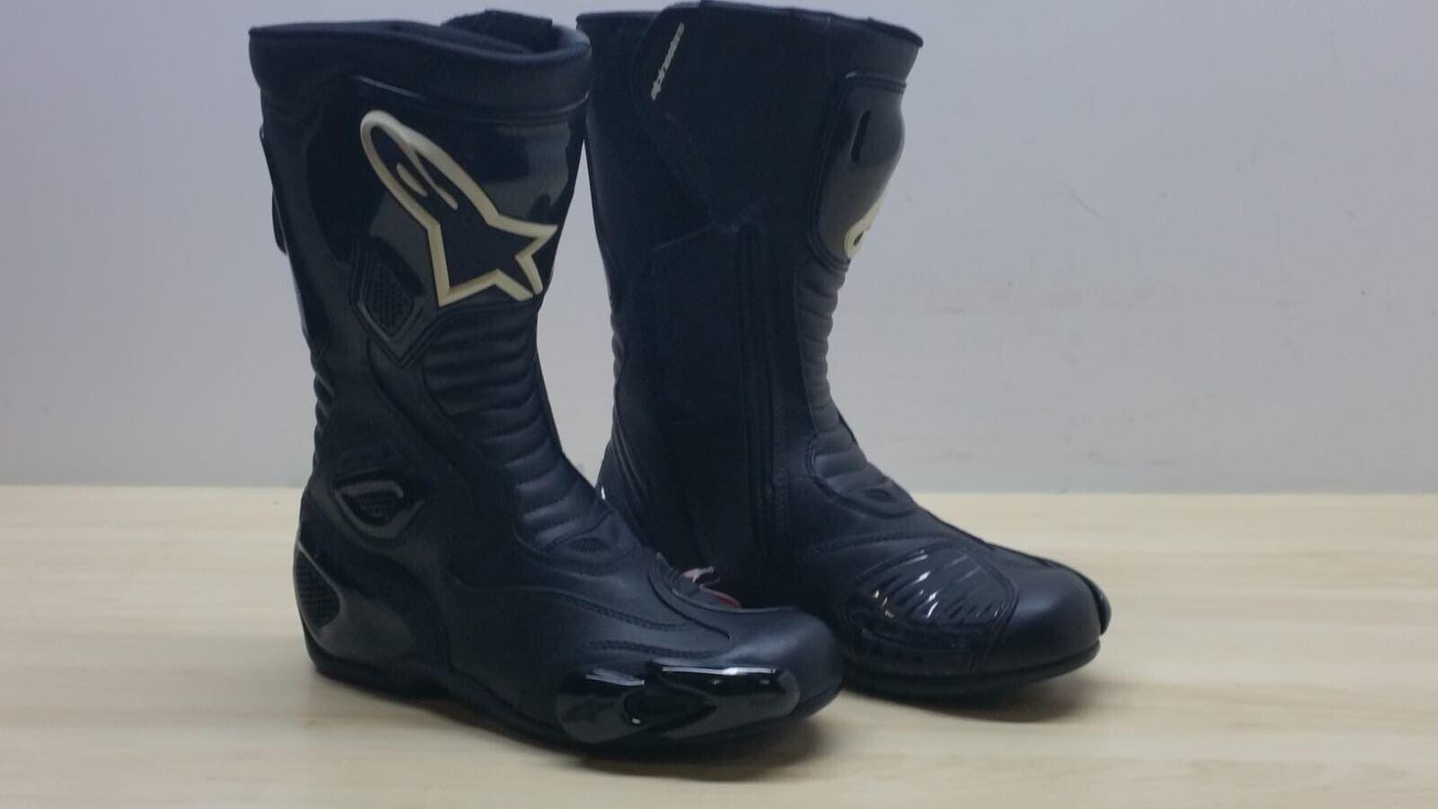alpinestars stivali da moto superbike stradali in pelle alpinestars s-mx5 black tg. 41 23 - foto 1