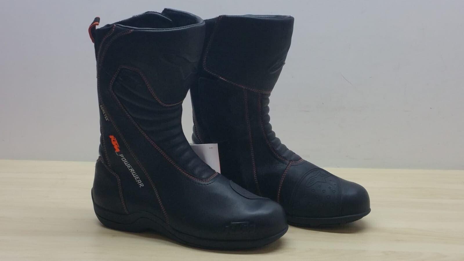 ktm stivali da moto in pelle tech ktm touning goretex black orange tg. 44  28 - foto 1