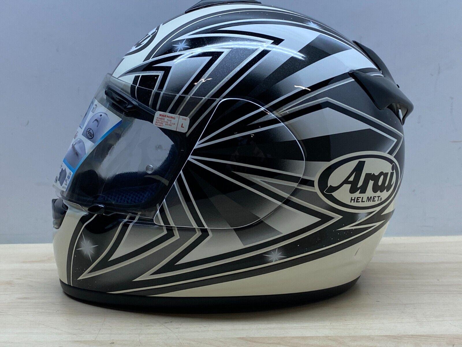  casco integrale da moto arai chaser bianco nero lucido tg. l *28 - foto 4