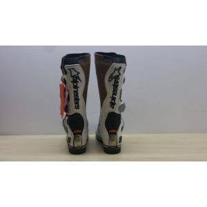 Stivale da moto cross enduro tech  boot white bianco arancio tg. 40.5 33
