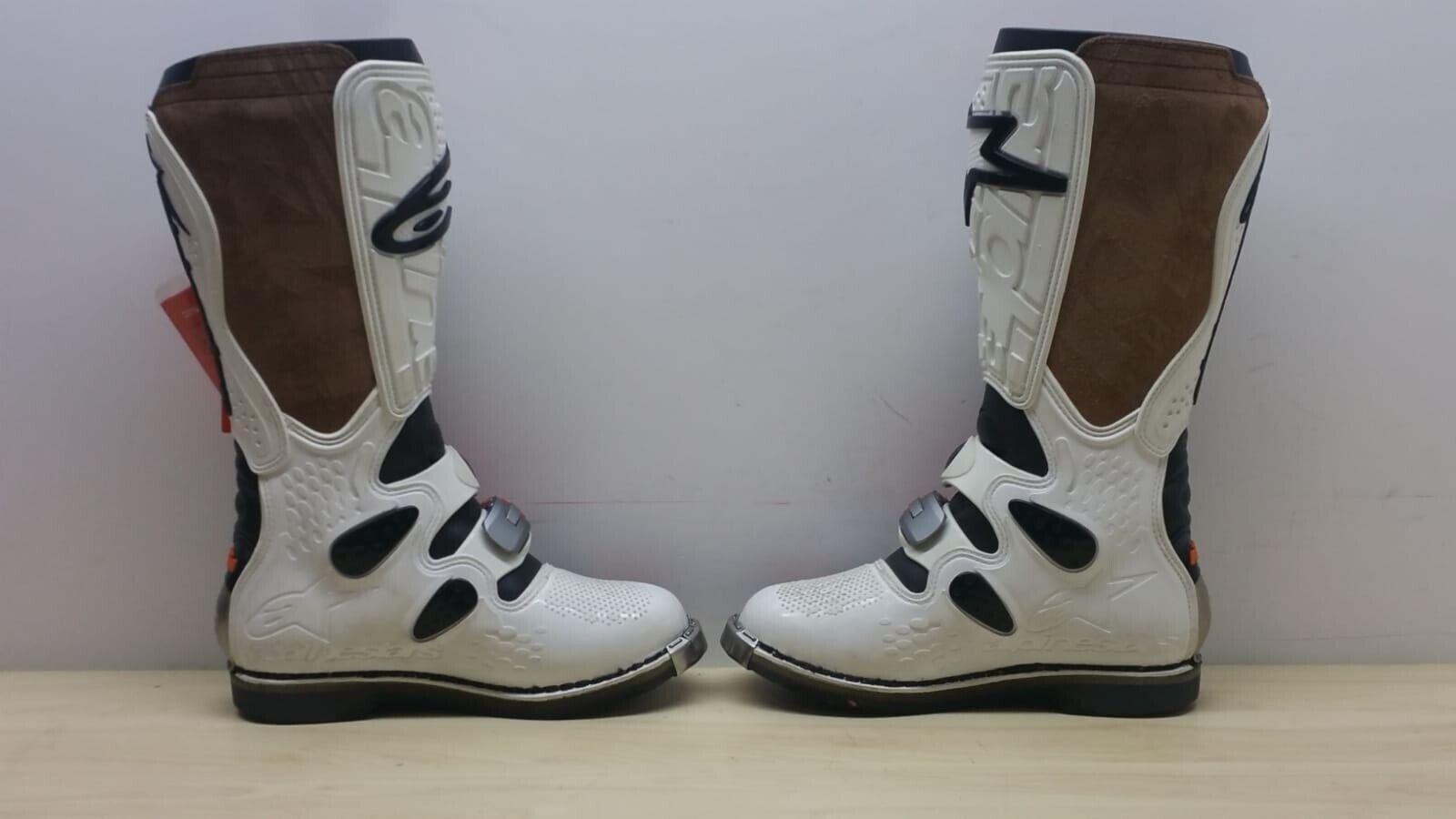 ktm stivale da moto cross enduro tech ktm boot white bianco arancio tg. 40.5 33 - foto 4
