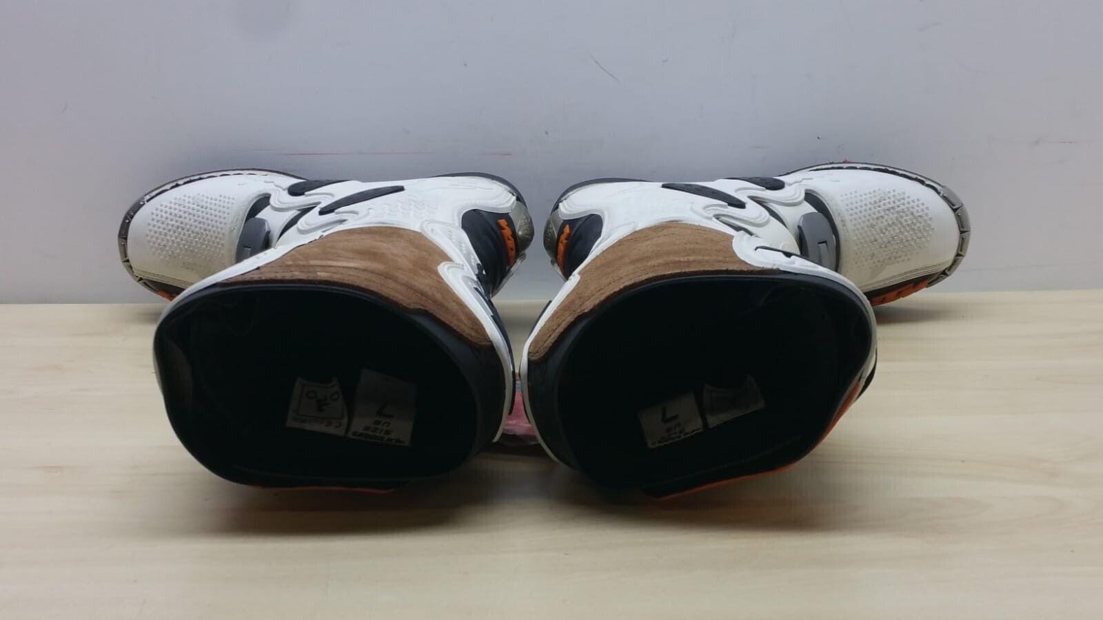 ktm stivale da moto cross enduro tech ktm boot white bianco arancio tg. 40.5 33 - foto 6