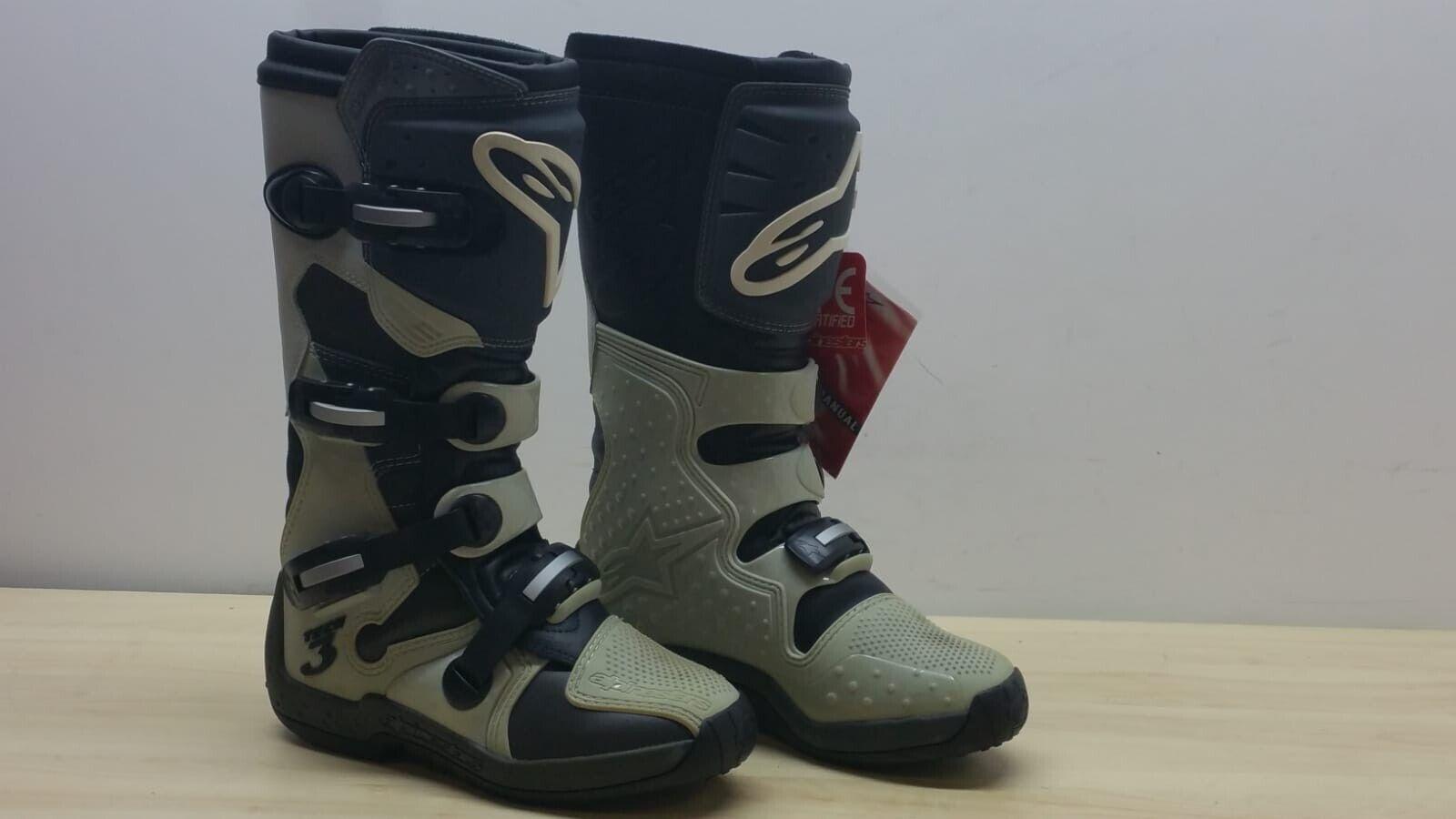 alpinestars stivali da moto cross enduro alpinestars grigio nero tech 3 grey tg. 42 35 - foto 1
