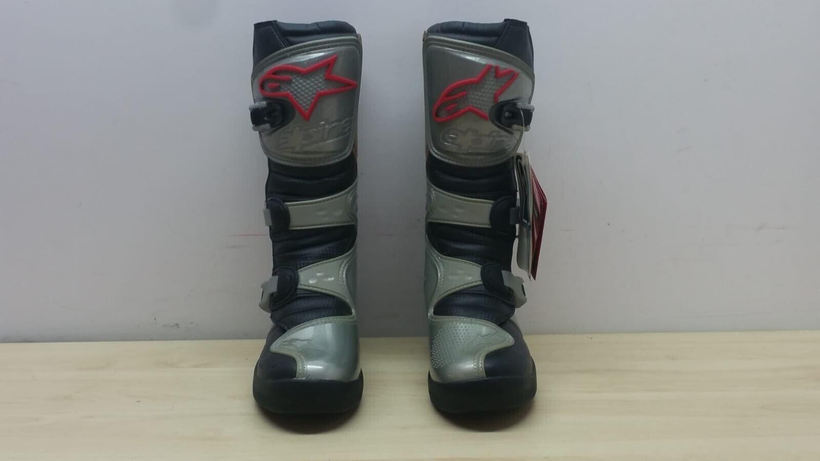 alpinestars stivale da moto cross enduro alpinestars tech 4-s silver grigio nero tg. 38 40 - foto 2