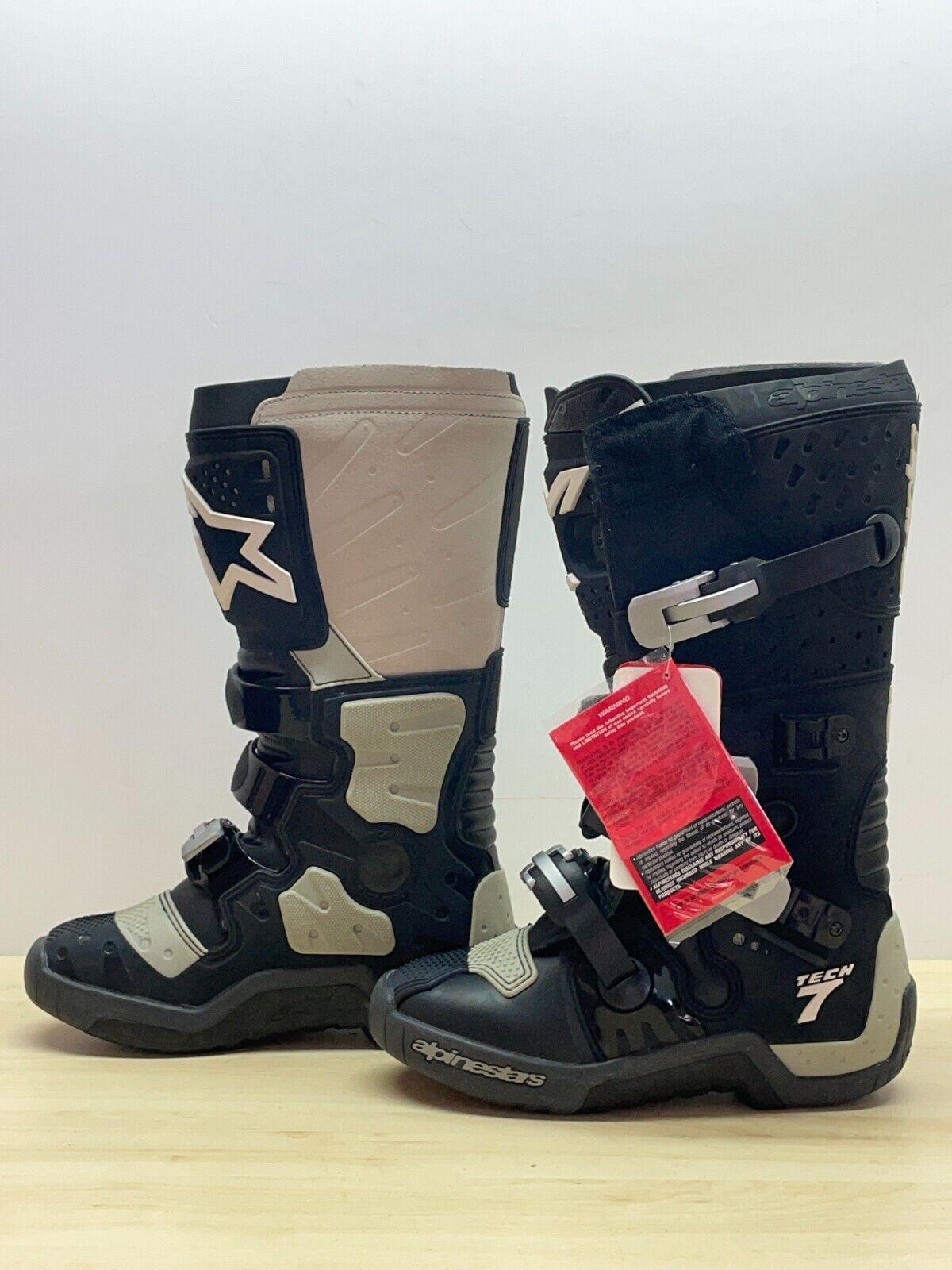 alpinestars stivale da moto cross enduro alpinestars tech 7 bianco white nero tg. 42 42 - foto 4
