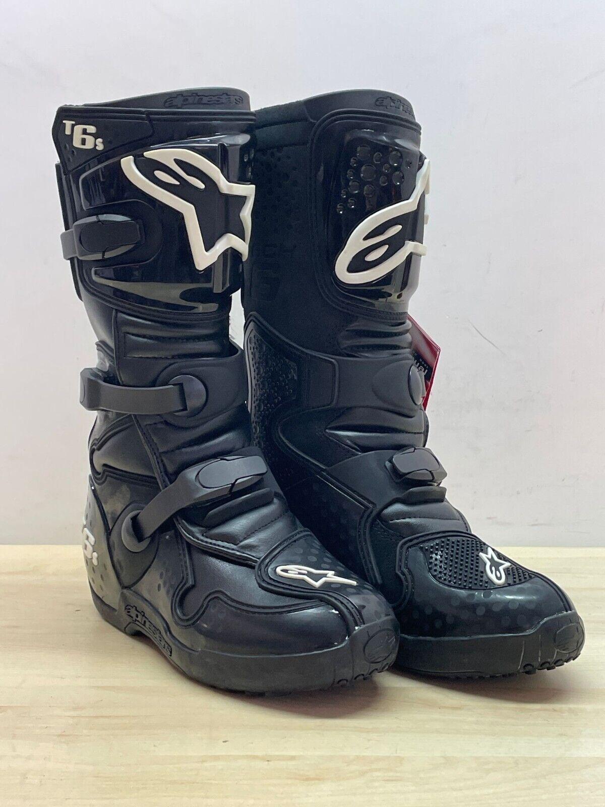 alpinestars stivale da moto cross enduro alpinestars tech 6-s black neri tg 38 41 - foto 1