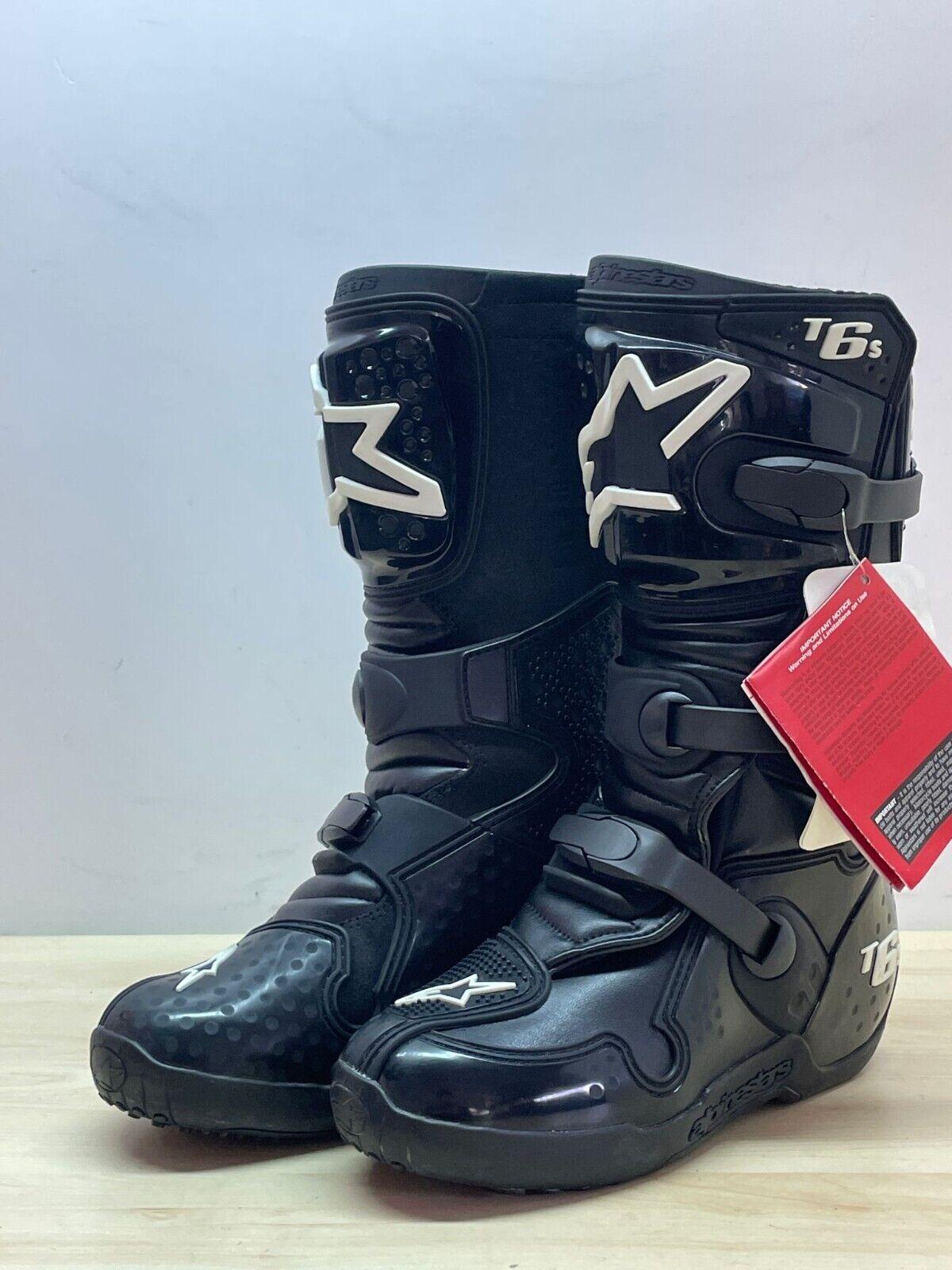 alpinestars stivale da moto cross enduro alpinestars tech 6-s black neri tg 38 41 - foto 3