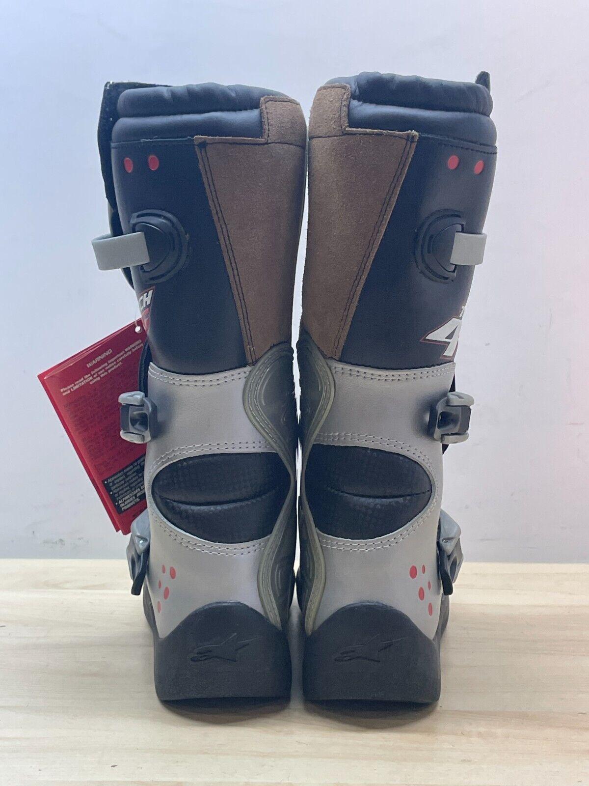 alpinestars stivale da moto cross enduro alpinestars tech 4-s silver grigio nero tg 40,5 44 - foto 4