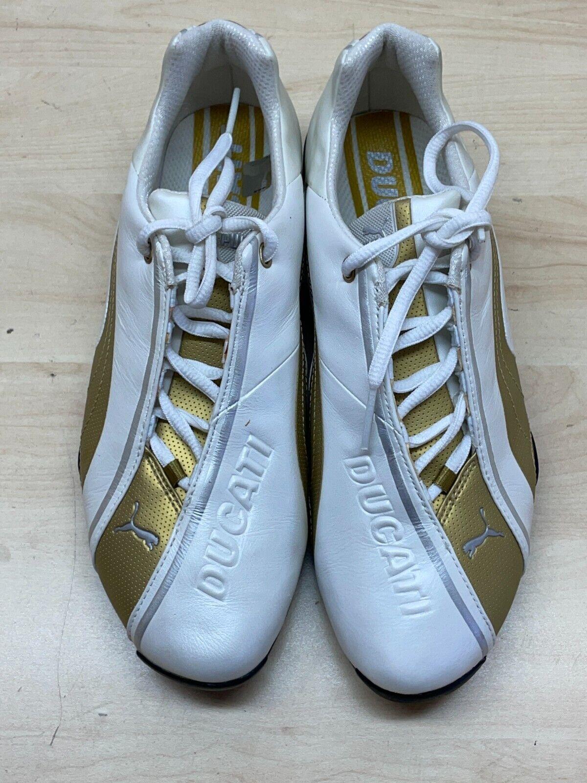 ducati scarpe in pelle originali ducati borgo panigale gold - white puma tg. 40 - foto 5