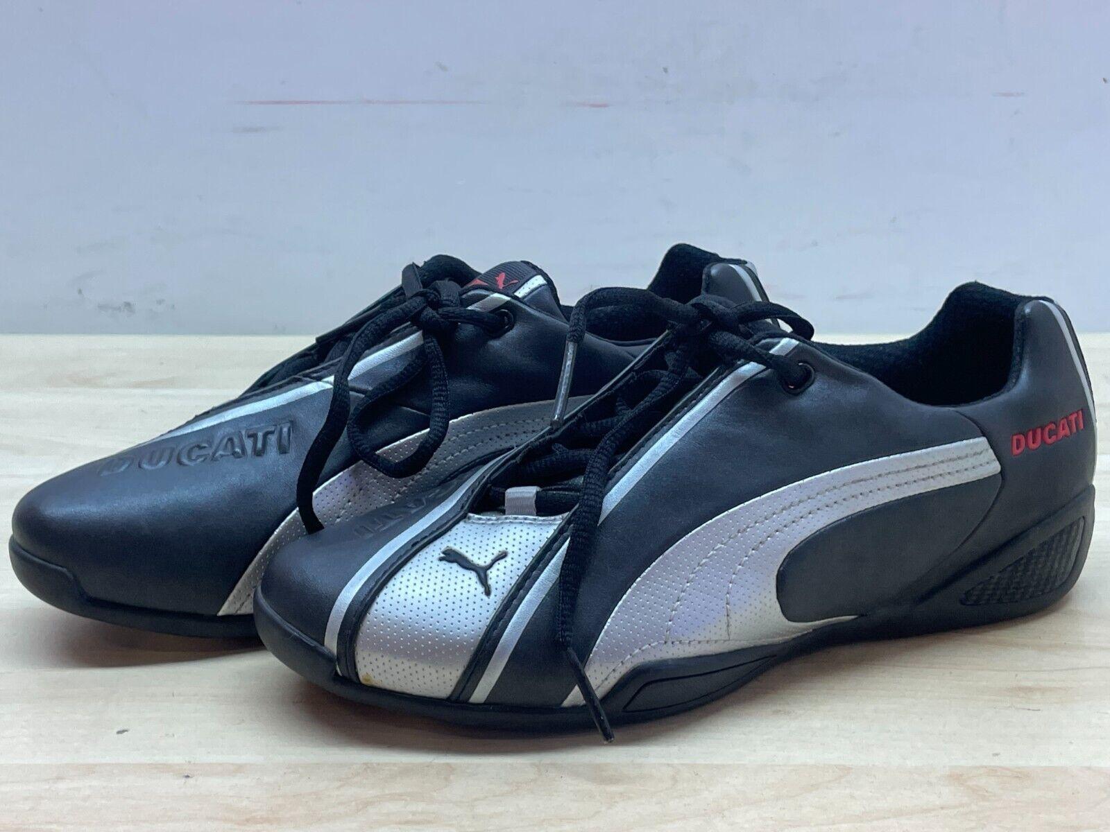 ducati scarpe in pelle originali ducati borgo panigale black - silver puma tg. 37 - foto 2