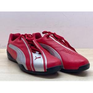 Scarpe in pelle originali  borgo panigale red - silver puma tg. 39