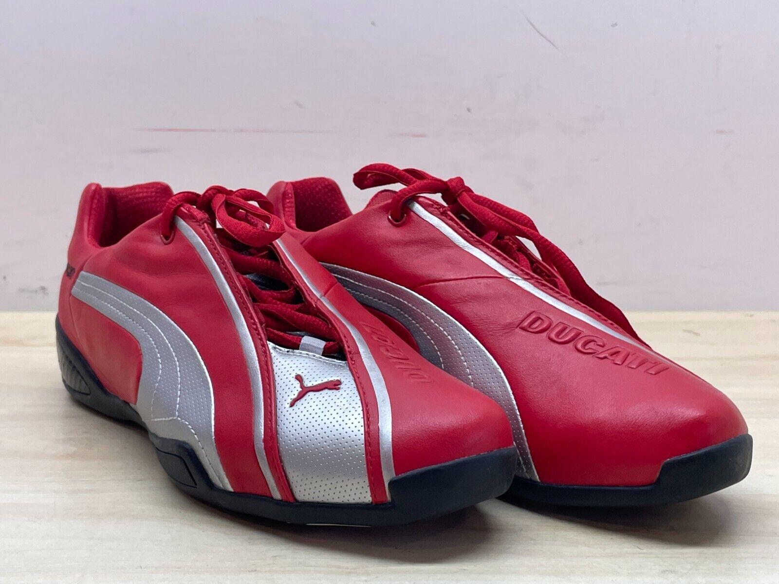 ducati scarpe in pelle originali ducati borgo panigale red - silver puma tg. 39 - foto 1
