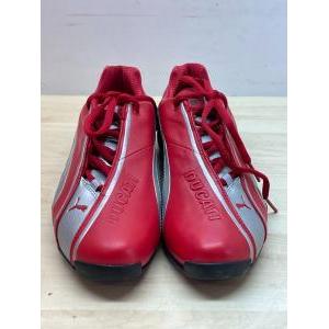 Scarpe in pelle originali  borgo panigale red - silver puma tg. 39