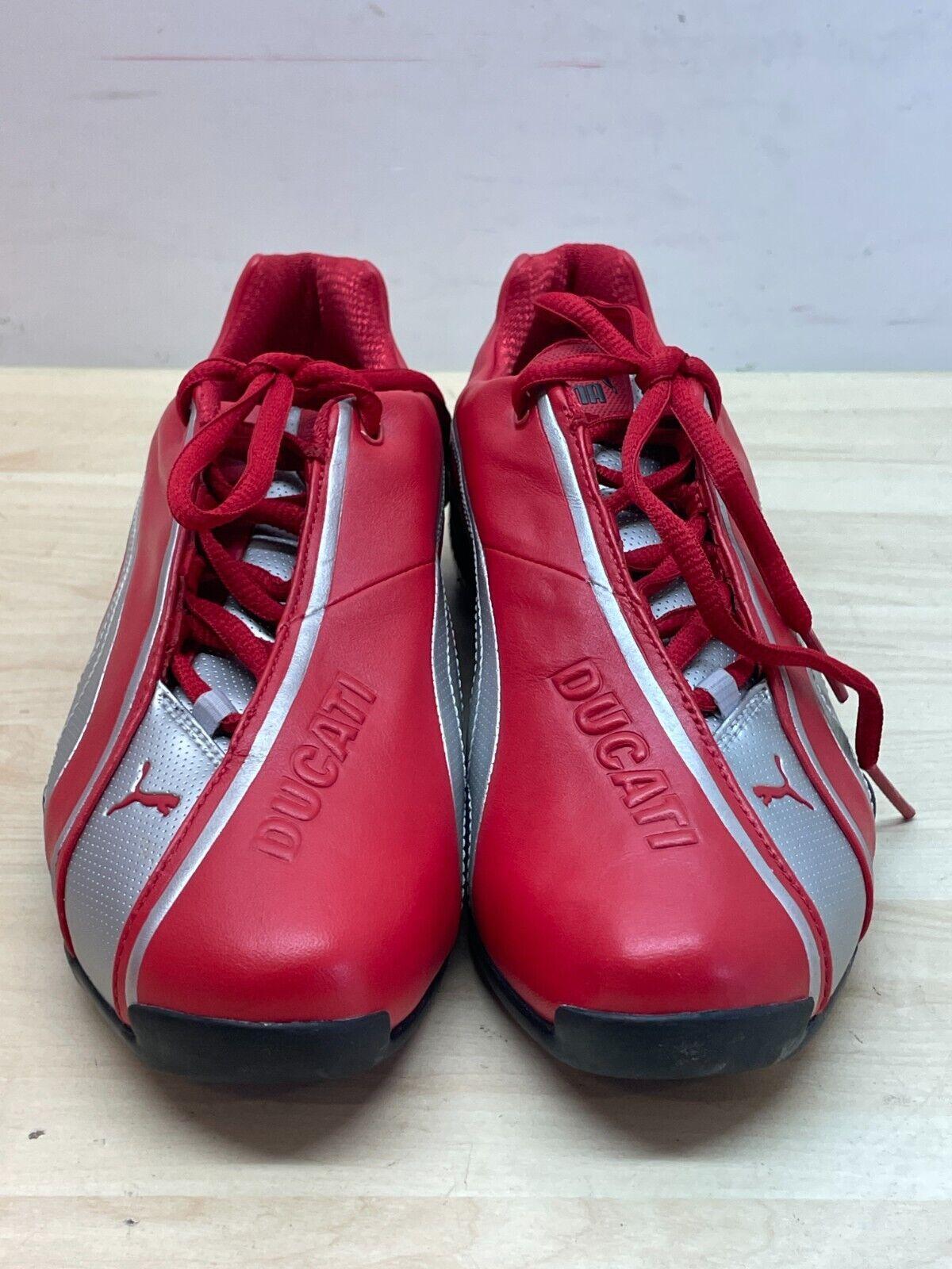 ducati scarpe in pelle originali ducati borgo panigale red - silver puma tg. 39 - foto 2