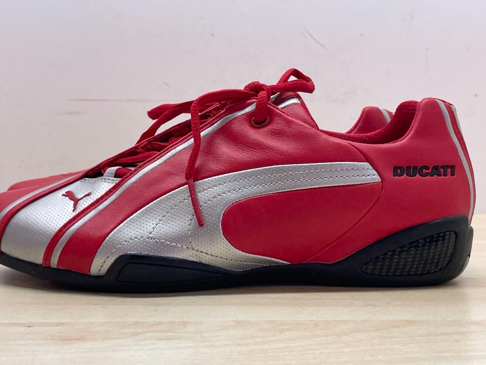 ducati scarpe in pelle originali ducati borgo panigale red - silver puma tg. 39 - foto 4